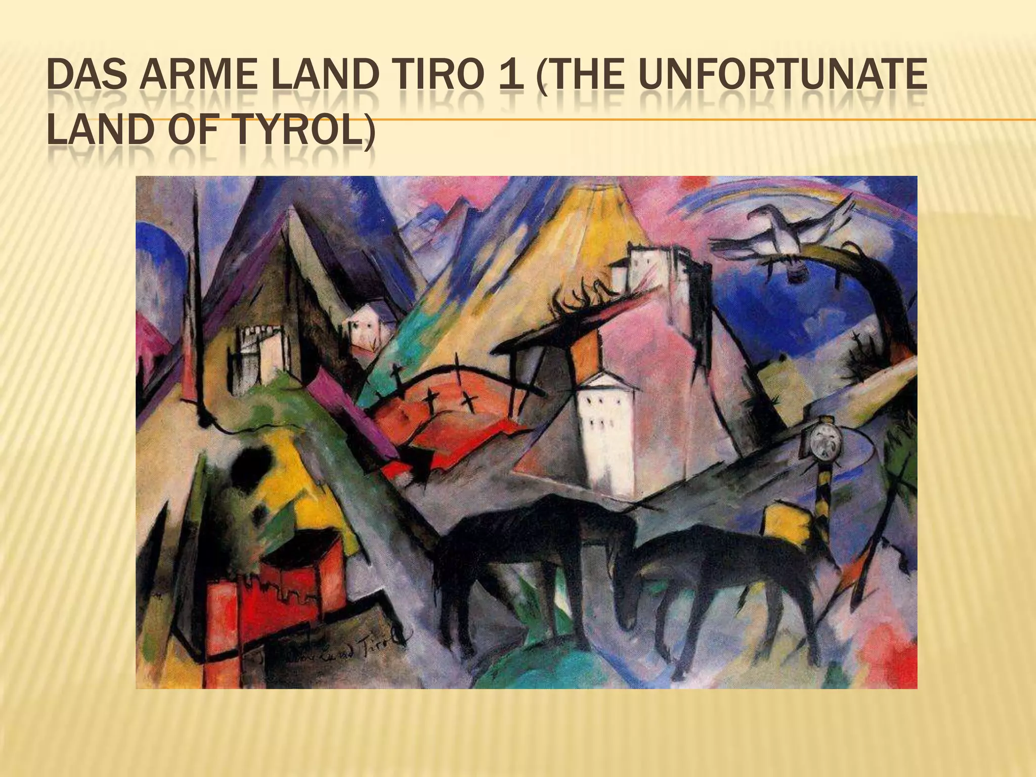 DAS ARME LAND TIRO 1 (THE UNFORTUNATE
LAND OF TYROL)
 