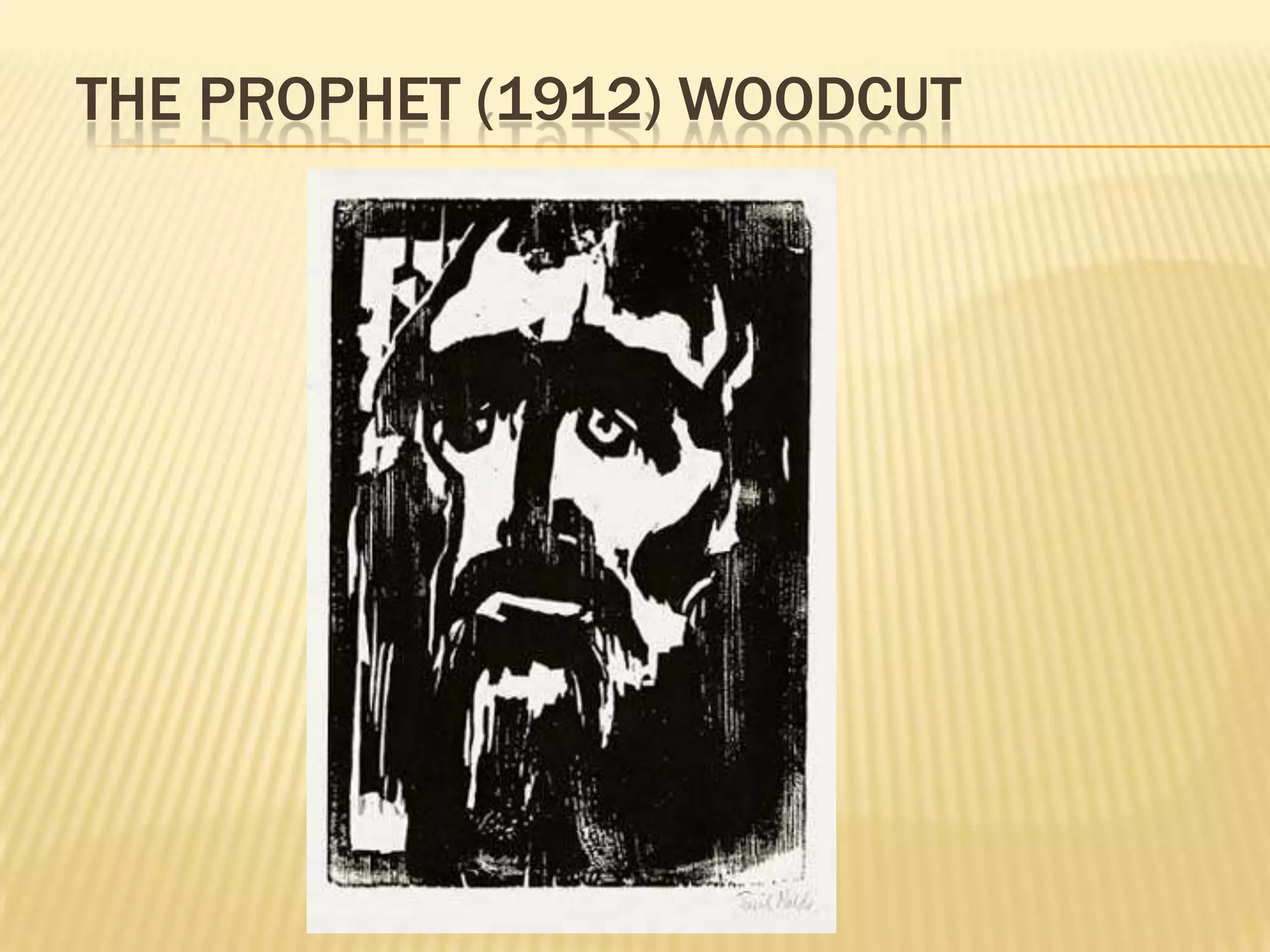 THE PROPHET (1912) WOODCUT
 