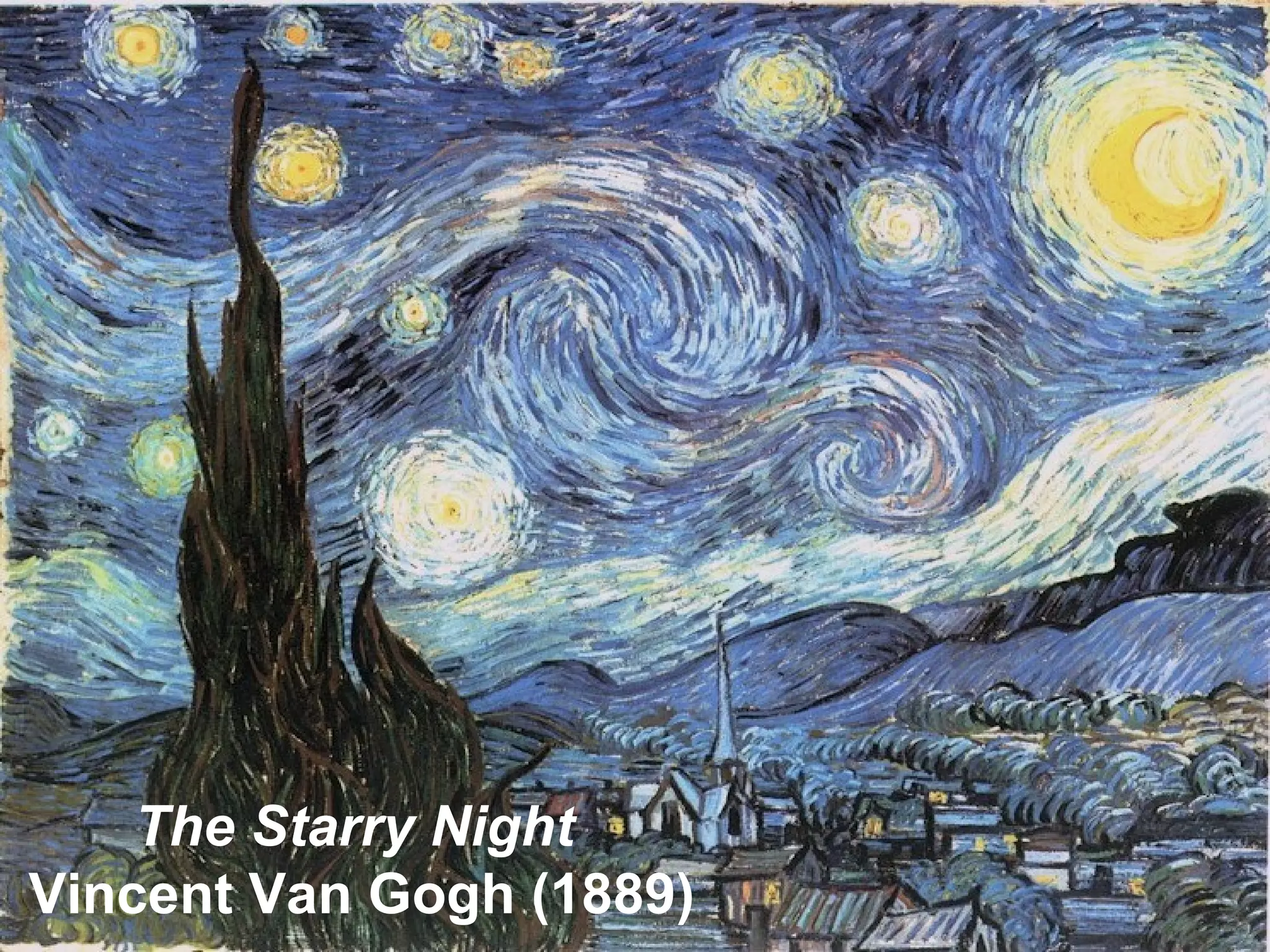 Starry Night




    The Starry Night
Vincent Van Gogh (1889)
 
