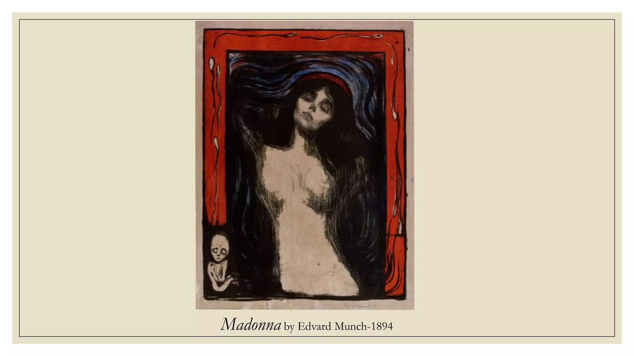 Madonna by Edvard Munch-1894
 