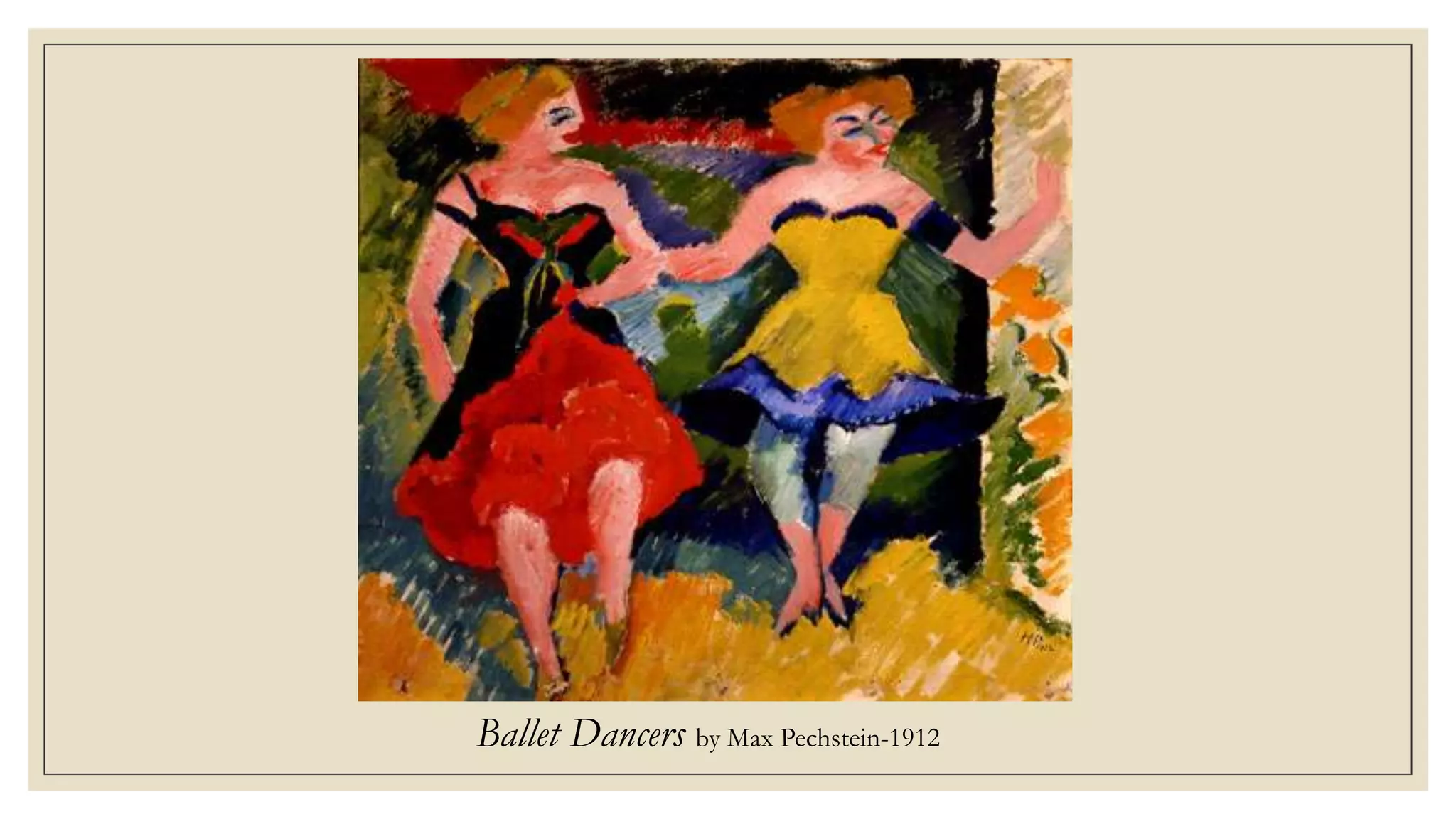 Ballet Dancers by Max Pechstein-1912
 