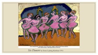 Six Dancers by Ernst Ludwig Kirchner-1911
 