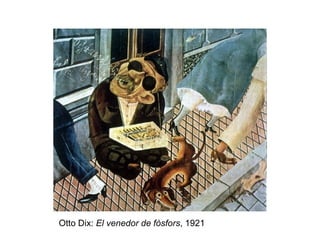 Otto Dix:  El venedor de fòsfors , 1921 