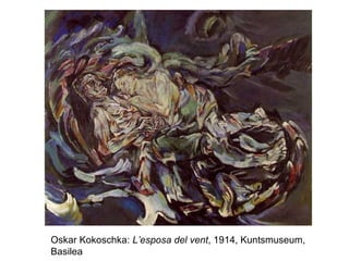 Oskar Kokoschka:  L’esposa del vent , 1914, Kuntsmuseum, Basilea  
