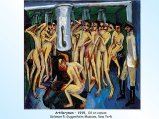 Artillerymen – 1915,  Oil on canvas Solomon R. Guggenheim Museum, New York 