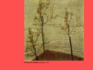 Arvores no outono, Schiele, 1911
 