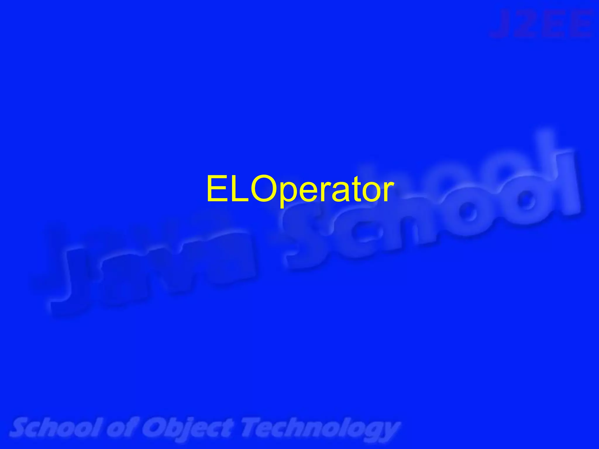 ELOperator
 