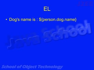 EL
• Dog's name is : ${person.dog.name}
 