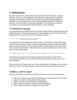Expression language Injection | PDF | Web Development | Internet