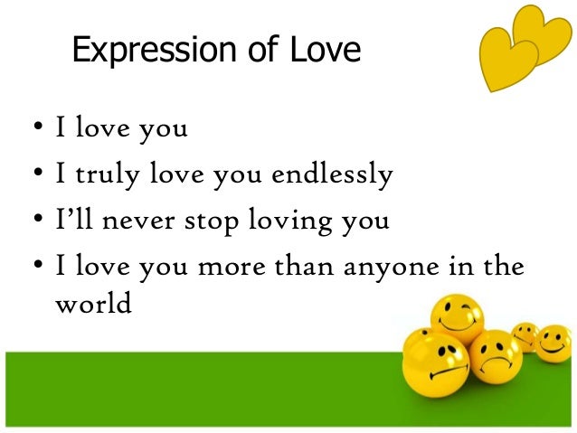 expression of love essays