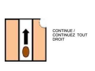 CONTINUE /
CONTINUEZ TOUT
DROIT