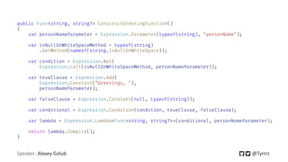Expression trees in c#