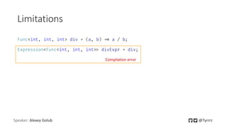 Oleksii Holub "Expression trees in C#" | PDF