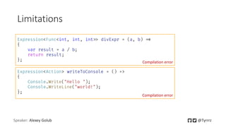 Oleksii Holub "Expression trees in C#" | PDF