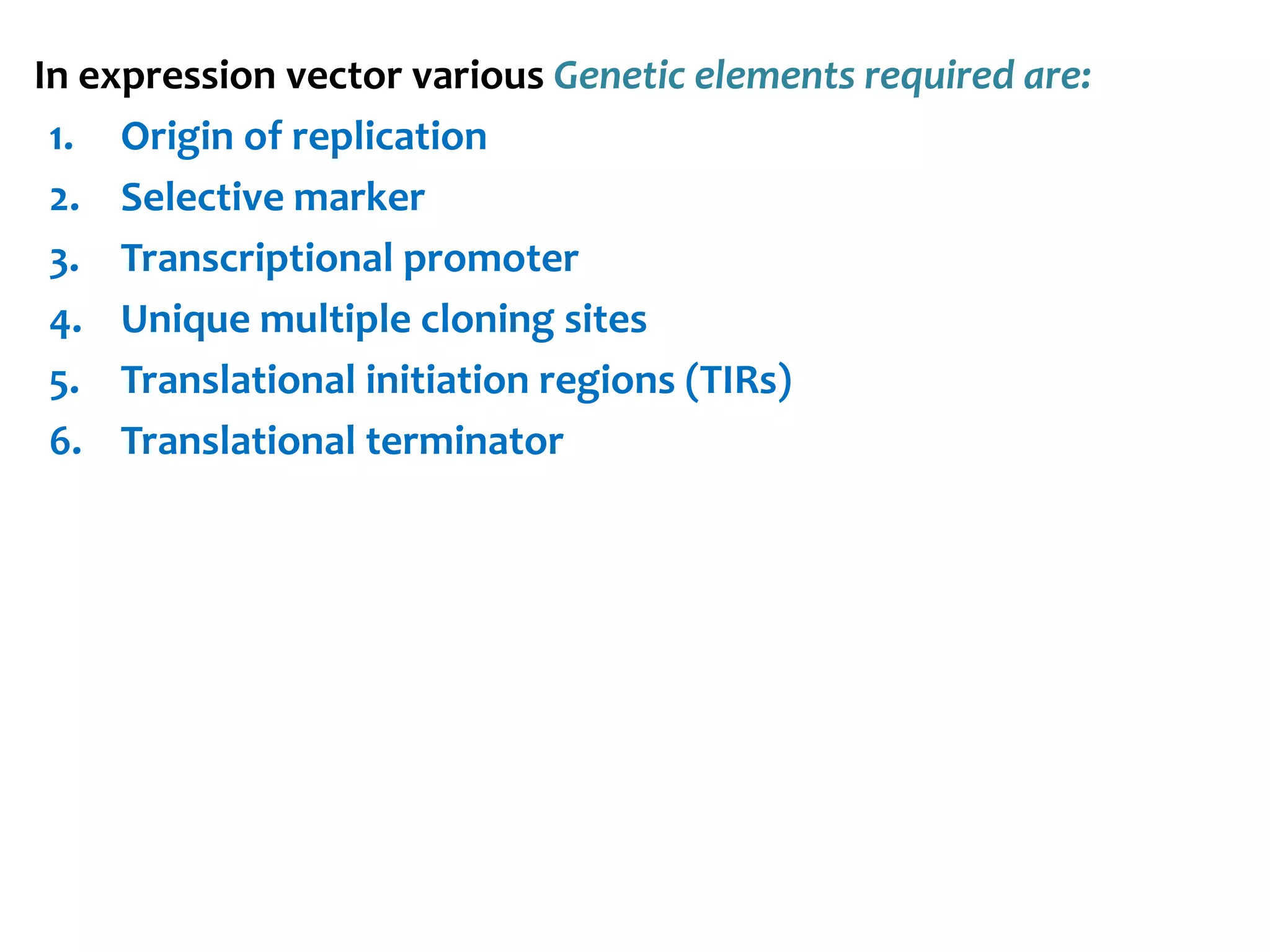 Expression vectors | PPTX