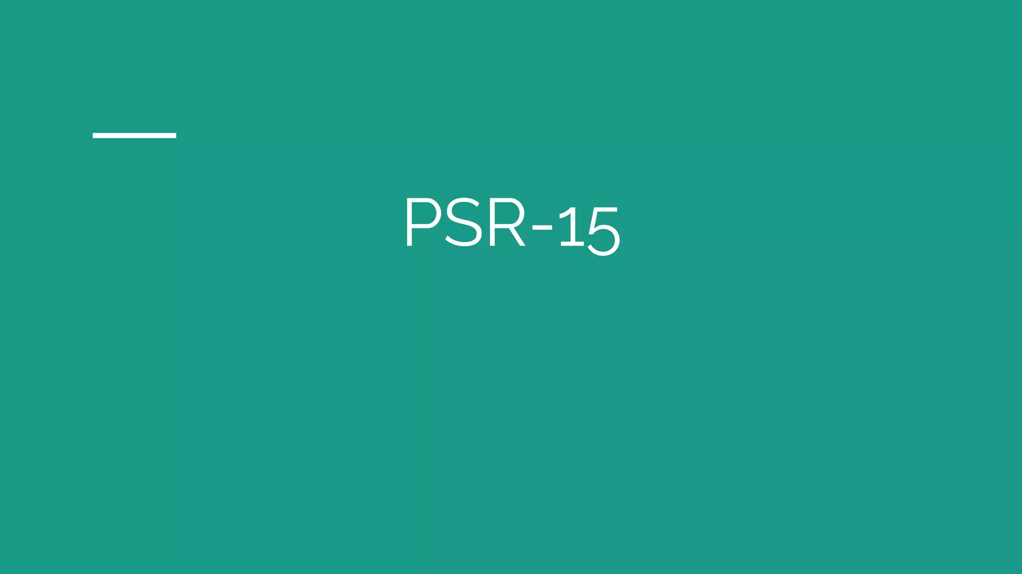 PSR-15
 