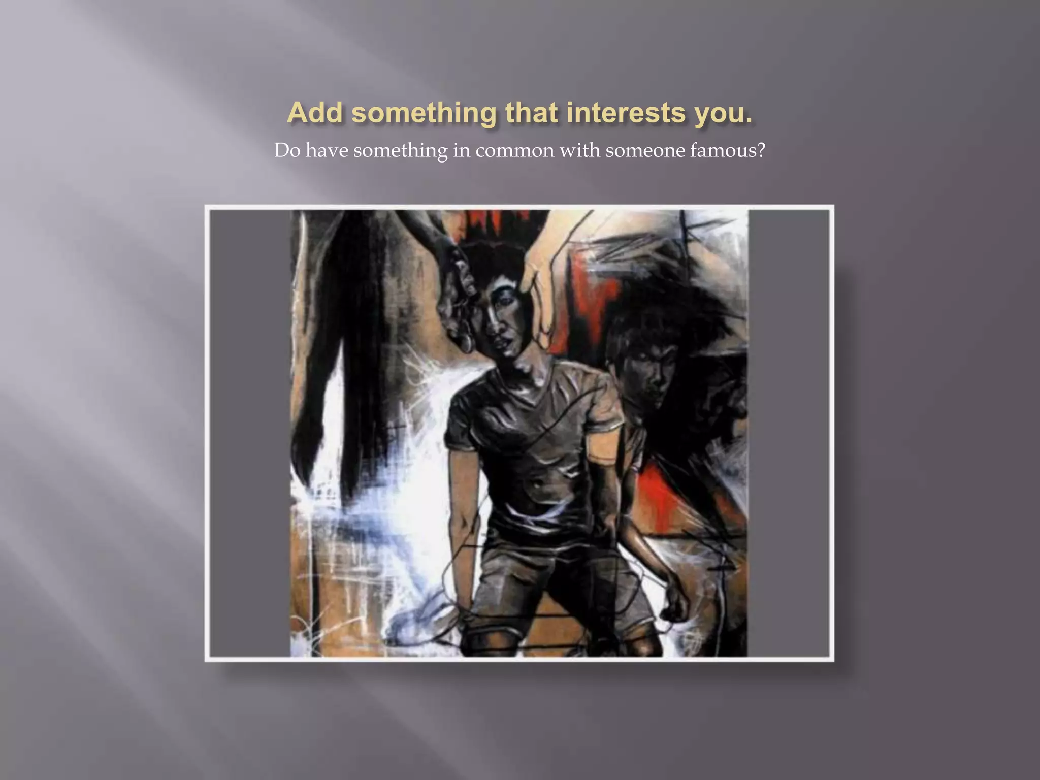 Portrait with limited values