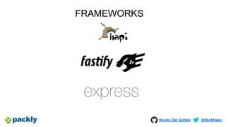 Nicola Del Gobbo @NickNaso
FRAMEWORKS
 