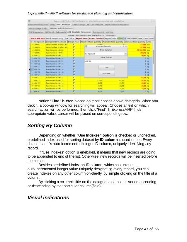 ExpressMRP MRP Material Requirements Planning Software Manual
