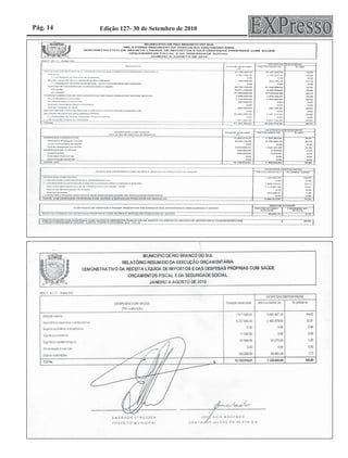 Pág. 14   Edição 127- 30 de Setembro de 2010
 