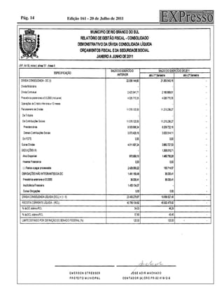 Pág. 14   Edição 161 - 20 de Julho de 2011
 