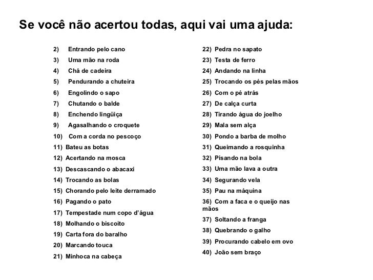 Expressoes Populares