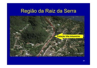 Região da Raiz da Serra



               Estação Vila Inhomirim




                                        61
 