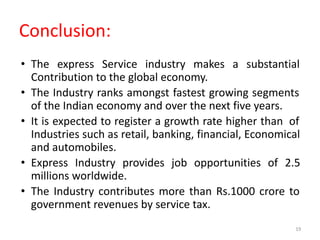 Express service industry | PDF