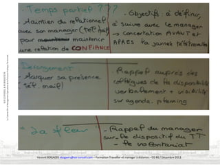 Vincent BOGAERS vbogaers@soi-conseil.com – Formation Travailler et manager à distance – CG 80 / Décembre 2013

 