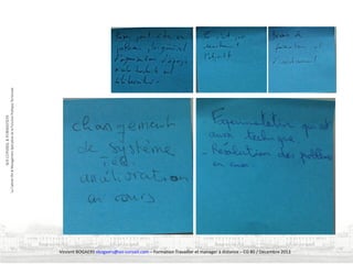 Vincent BOGAERS vbogaers@soi-conseil.com – Formation Travailler et manager à distance – CG 80 / Décembre 2013

 