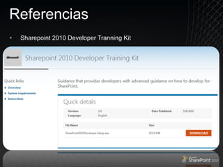 Referencias Sharepoint 2010 Developer Tranning Kit 
