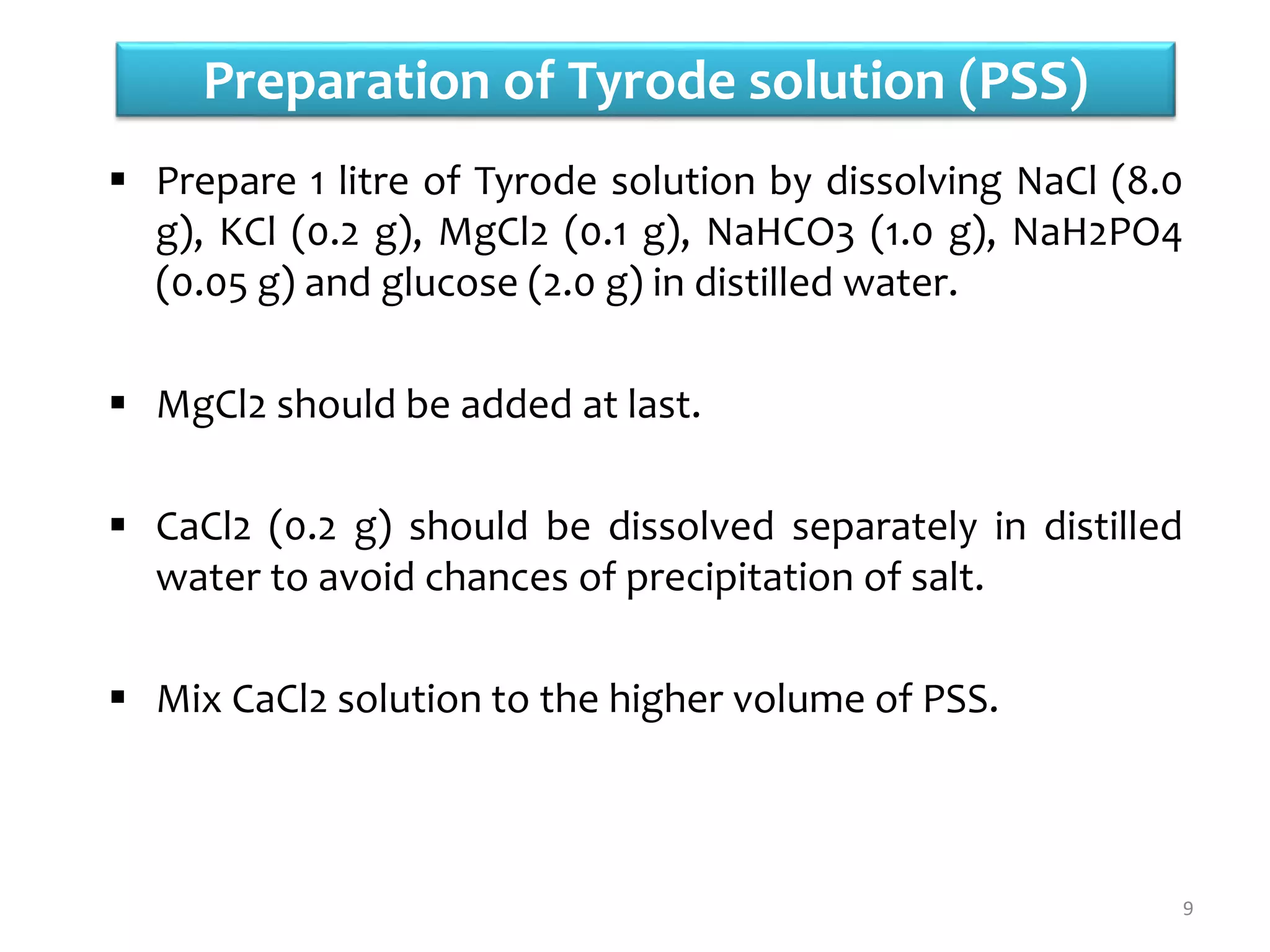 Expt. 6 Bioassay of histamine using guinea pig ileum by matching method PPT