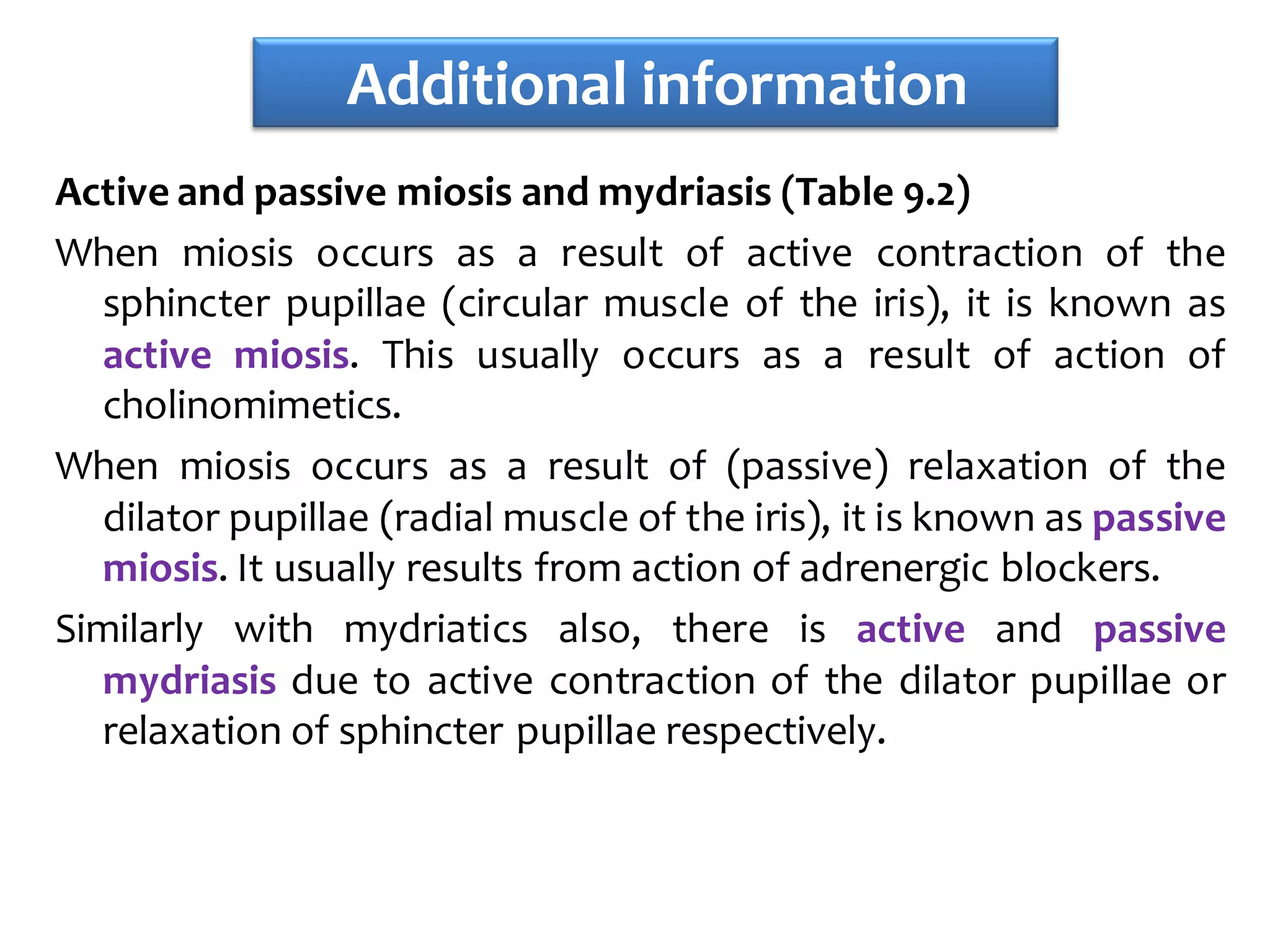 Expt. 3 Study of mydriatic and miotic effects on rabbit eye. PPT