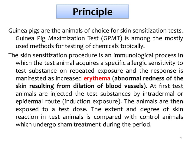 Expt 10 Determination Of Acute Skin Irritation Corrosion Of A Test Substance PPT