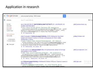 Application in research
 