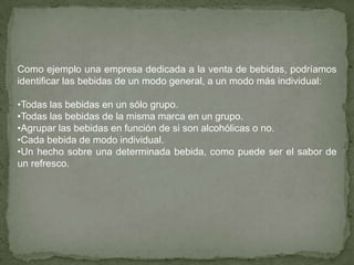 Entidades conceptuales: una empresa