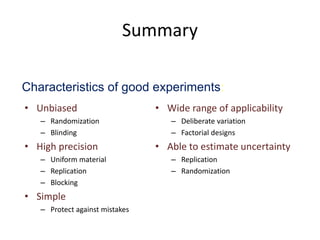 How to design an experiment successfully | PPT
