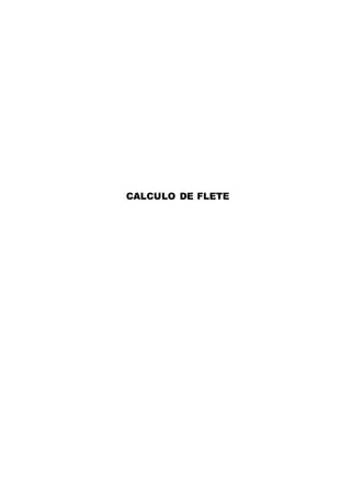 CALCULO DE FLETE 
 