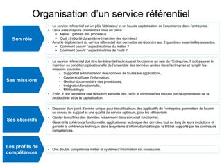 Données inconsistantes, incomplètes voire hétérogènes entre entités