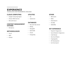 Exquisite Software Development, LLC - 2015 Brochure | PDF