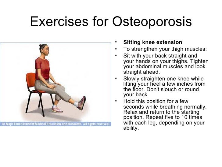 Preventing Osteoporosis by doing Exercises