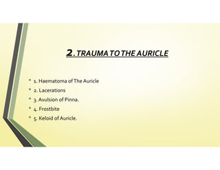 External ear abnormalities