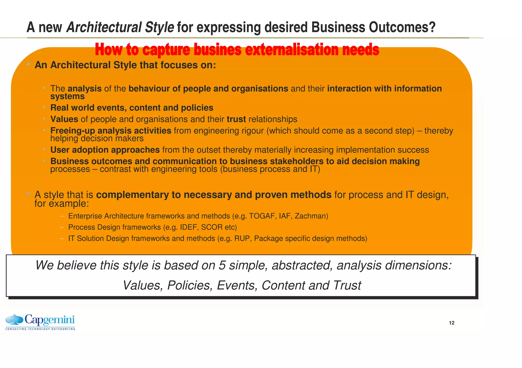 Externalization Trend