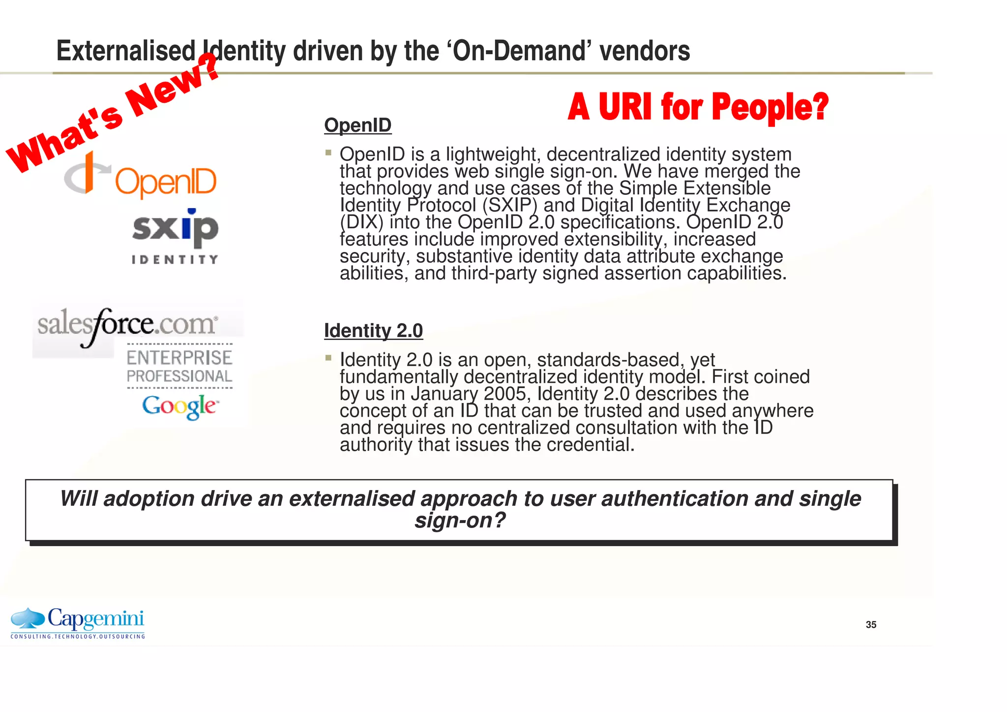 Externalization Trend