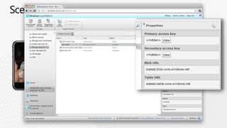 Blob StorageTable StorageMost suitable for structured data