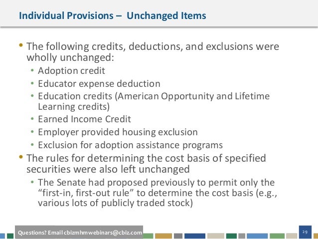 webinar slides tax reform s impact on high net worth individuals