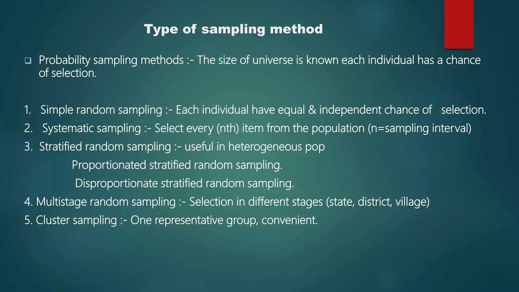 Sampling , Advantages limitations | PPTX