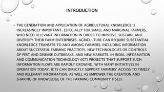 Agricultural Content Analysis of ICT | PPTX