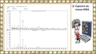  Espectro de
masas MDA
 