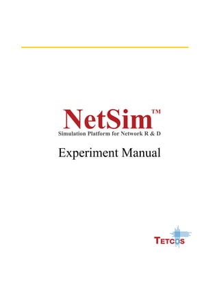 Experiment Manual
 